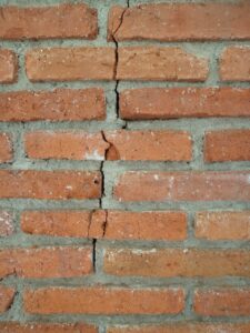 Cracked Brick Foundation